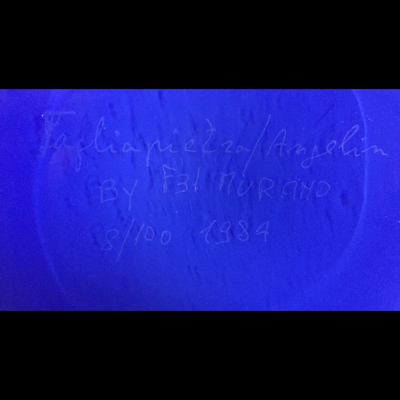 Murano Art Glass Vase By Lino Tagliapietra/Angelin - Picture 10 of 10